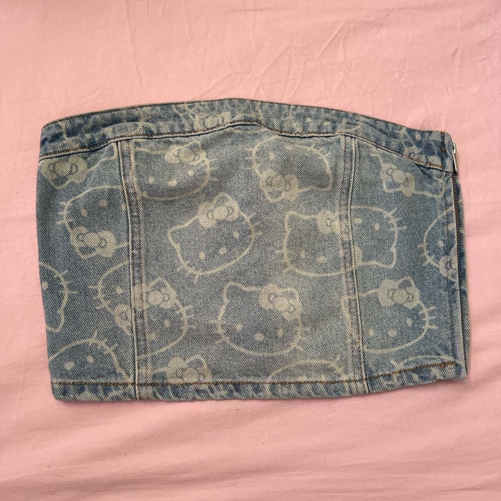 Hello Kitty Pull & Bear Denim Top